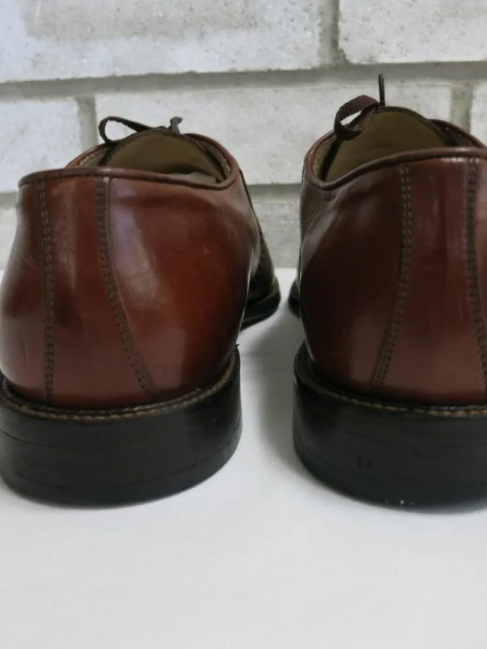 Vito Rufolo Split Toe Oil Tanned Leather Dress Oxfords Men's Footwear Shoes 10 M